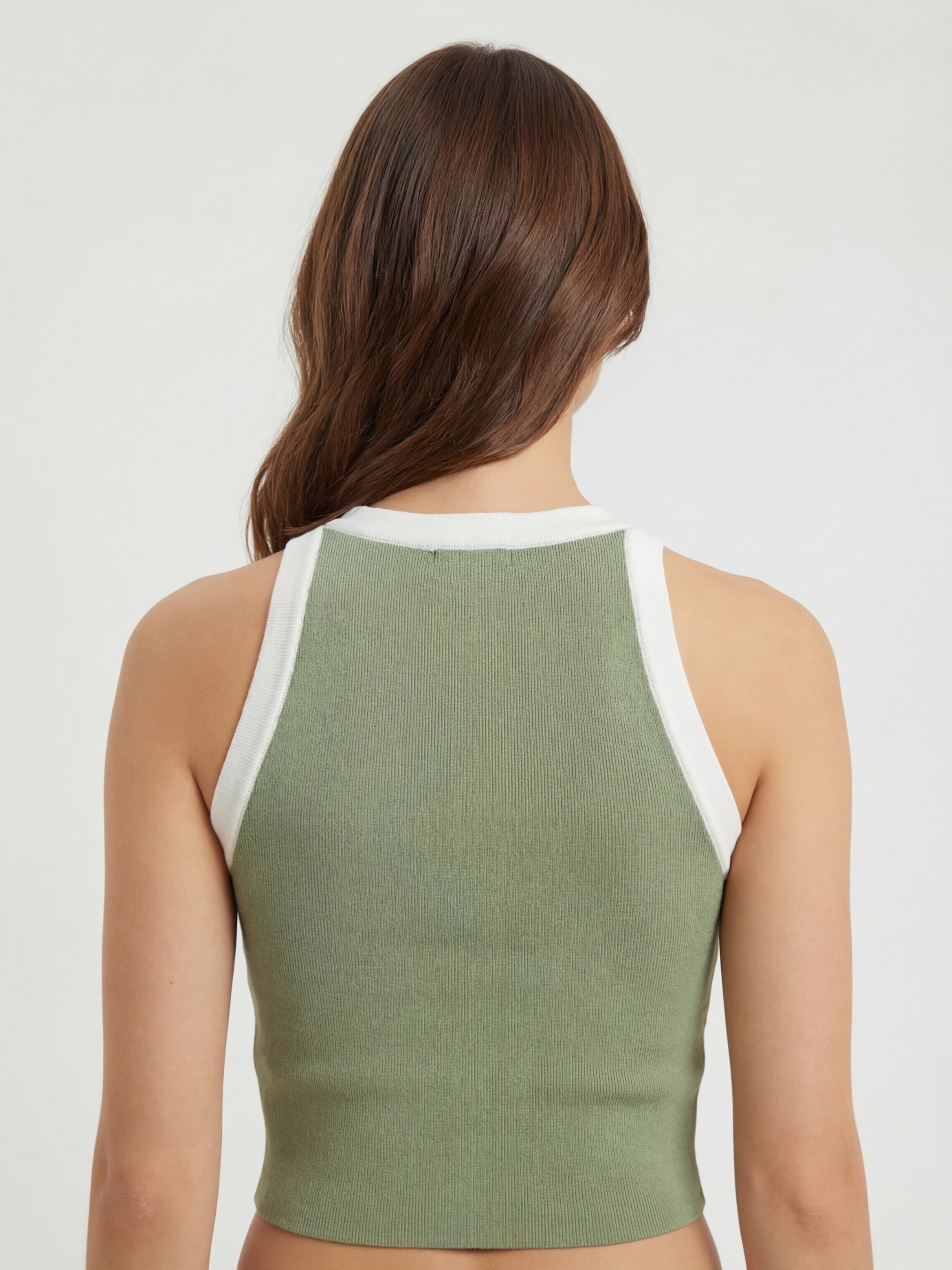 Pastel Aura Ribbed Crop Top