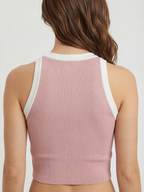 Pastel Aura Ribbed Crop Top