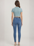 Contour Fit High-Rise Skinny Trousers