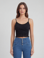 Luna Wrap Crop Cami Top