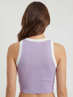 Pastel Aura Ribbed Crop Top