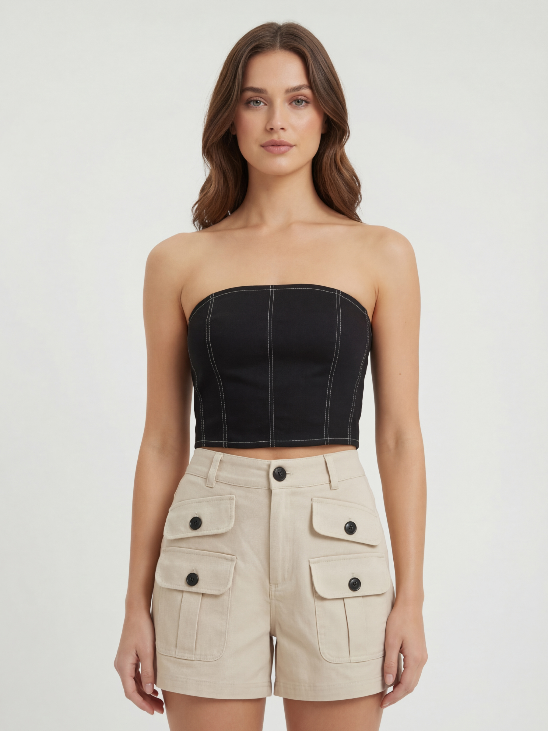 SculptFit Strapless Corset Top